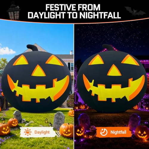 Commercial Giant Inflatable Pumpkin Display for Halloween Events