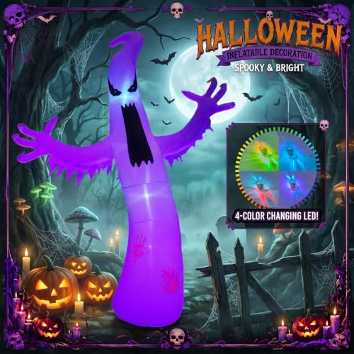 Halloween Inflatable Ghost Outdoor Lighted Blow Up Display
