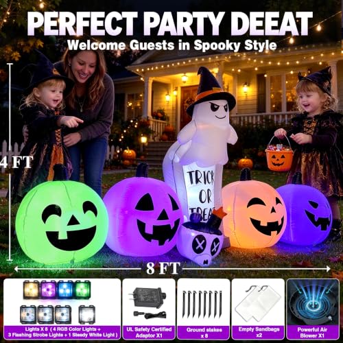 Halloween Inflatable Decorations Outdoor Pumpkins Ghosts and Tombstones