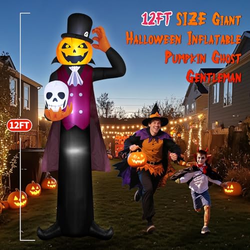 Giant Halloween Inflatable Pumpkin Ghost Vampire Yard Display