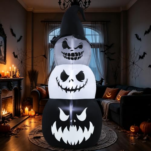 Halloween Inflatables Pumpkin Ghost Tower Outdoor Decoration