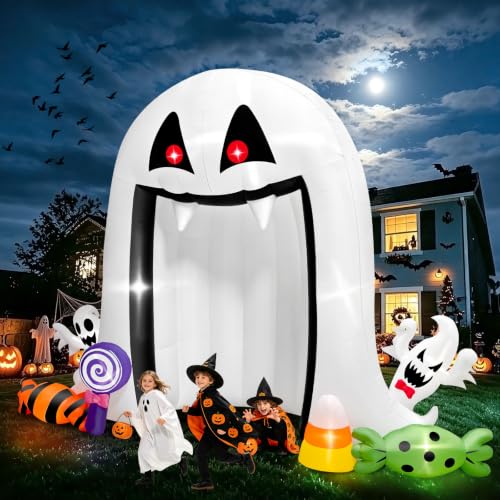 Giant Halloween Inflatable Scary Ghost Archway