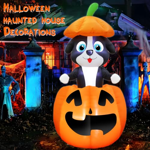 Animated Dog Halloween Inflatable for Yard Display