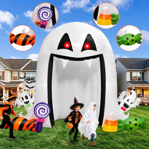 Giant Halloween Inflatable Scary Ghost Archway