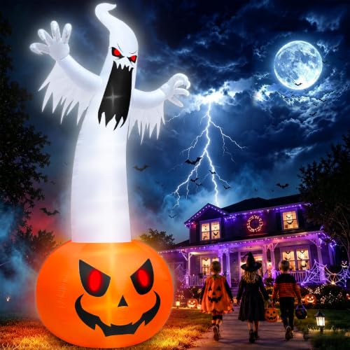 Super Giant Halloween Inflatables Pumpkin Ghost Decoration