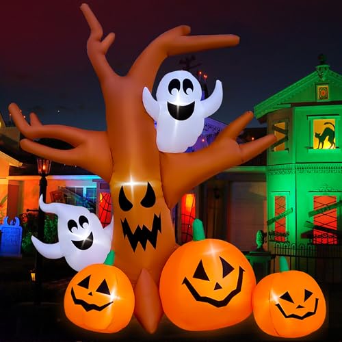 Halloween Inflatable Dead Tree Outdoor Decorations