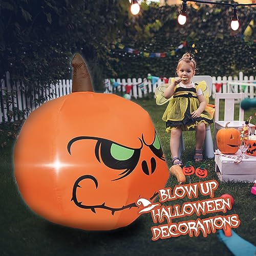 Commercial Halloween Inflatable Pumpkin with LED Lights Display