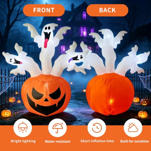Inflatable Yard Decoration Halloween Pumpkin Display