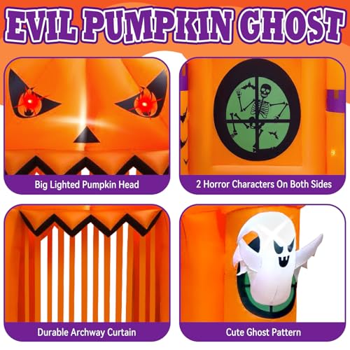 Inflatable Entrance Arch Halloween Inflatables Archway Giant Pumpkin