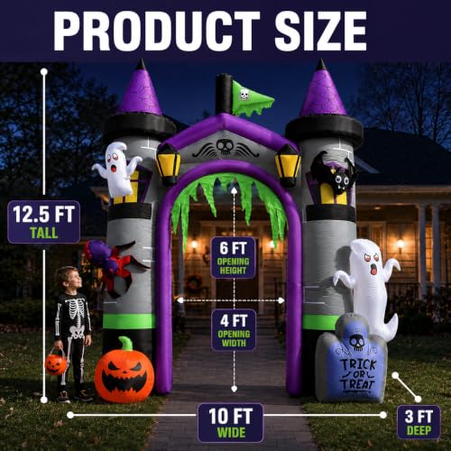 Inflatable Halloween Decorations Archway Entrance for Event Nights