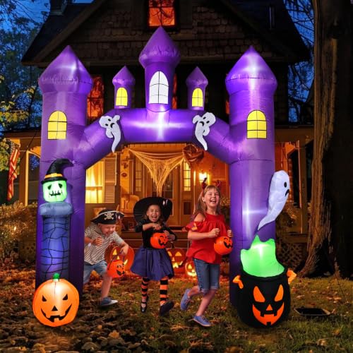 10FT Halloween Inflatable Castle Archway Outdoor Entrance