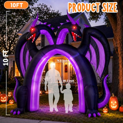 Halloween Inflatable Dragon Archway Walk Through Entrance