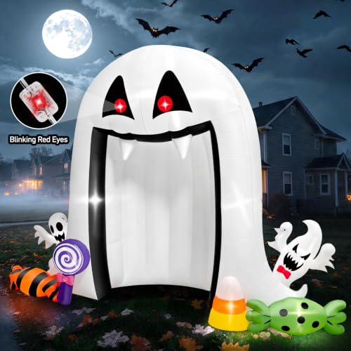 Giant Halloween Inflatable Scary Ghost Archway