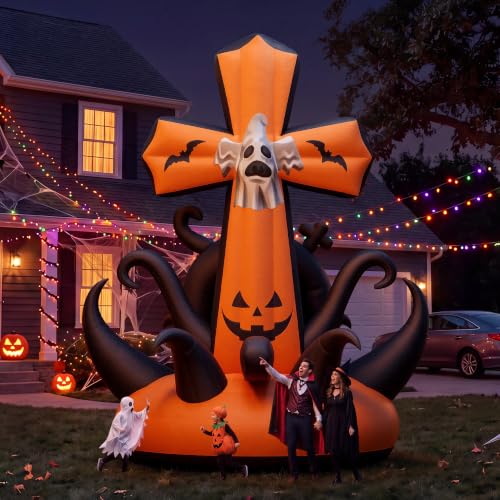 Commercial Halloween Inflatable Pumpkin Cross