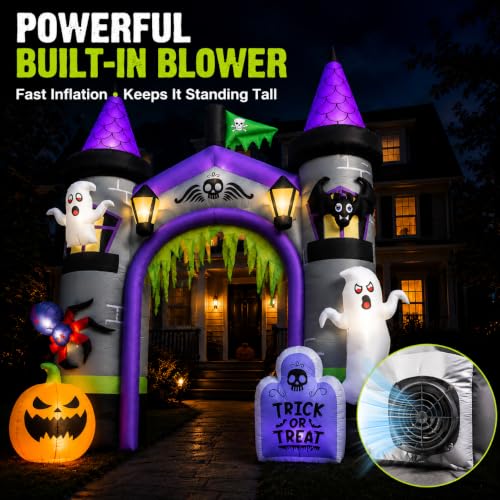Inflatable Halloween Decorations Archway Entrance for Event Nights