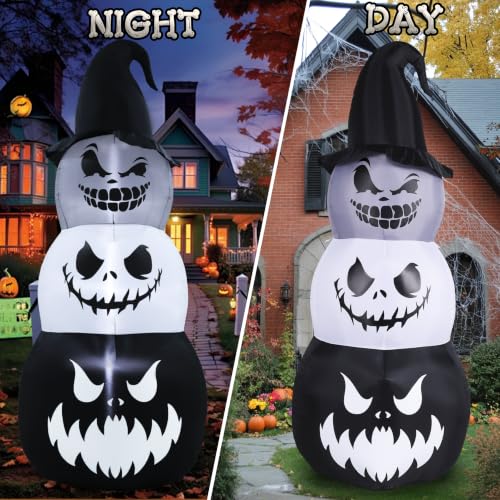 Halloween Inflatables Pumpkin Ghost Tower Outdoor Decoration
