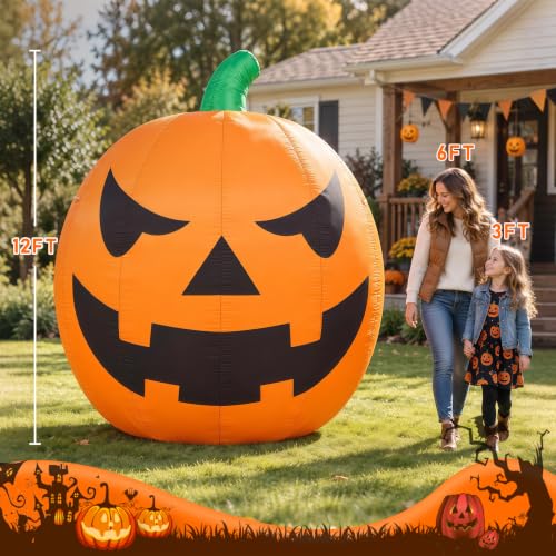 Lighted Jack O Lantern Inflatable Halloween Giant Pumpkin