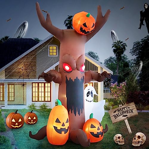 Pumpkin Ghost Tree Halloween Inflatable Outdoor Decoration