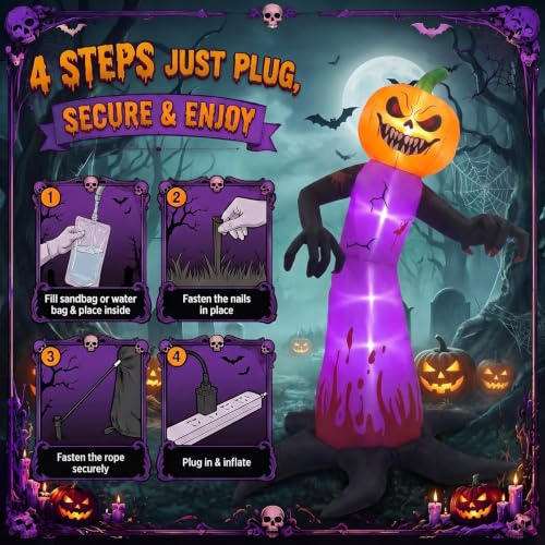 Commercial Inflatable Yard Decoration Halloween Inflatables Evil Pumpkin
