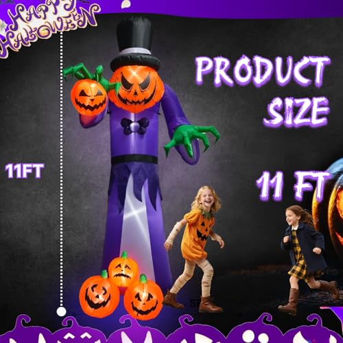 Giant Halloween Inflatable Pumpkin Grim