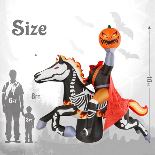 Halloween Inflatable Headless Horseman Outdoor Decorations