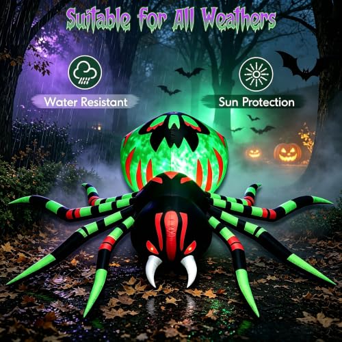 Inflatable Spider Yard Decor for Halloween Event Displays