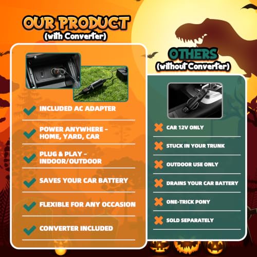 Inflatable Ghost Trunk or Treat Car Decorations Kit with LEDs