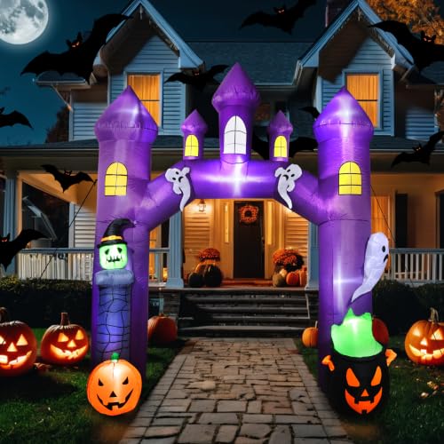 10FT Halloween Inflatable Castle Archway Outdoor Entrance