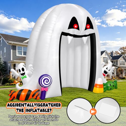Giant Halloween Inflatable Scary Ghost Archway