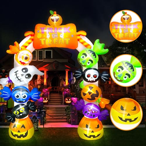 Halloween Inflatables Archway Candy Ghost Decoration