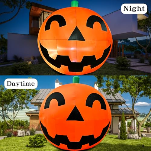 Giant Halloween Inflatable Pumpkin Decorations with LED Lights