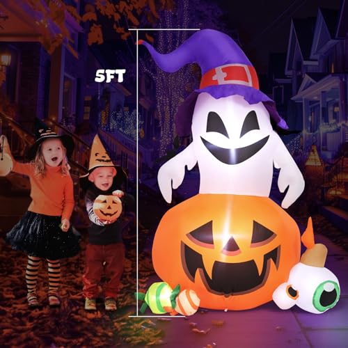 Halloween Inflatable Outdoor Decoration Pumpkin and Ghost Display