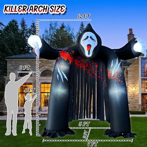 Halloween Inflatables Archway Ghost Large Outdoor Inflatable