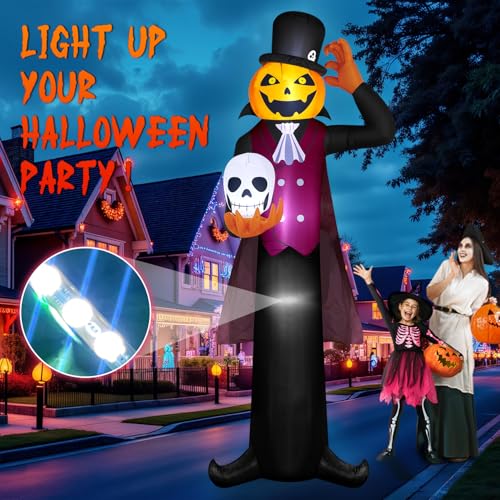 Giant Halloween Inflatable Pumpkin Ghost Vampire Yard Display