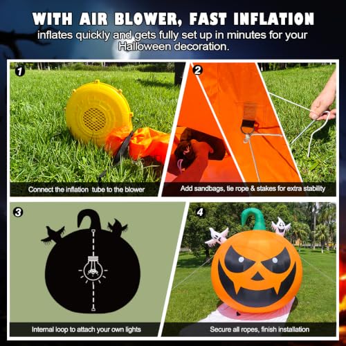 Giant Inflatable Pumpkin Halloween Decorations