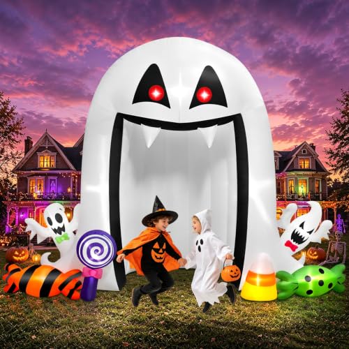 Giant Halloween Inflatable Scary Ghost Archway