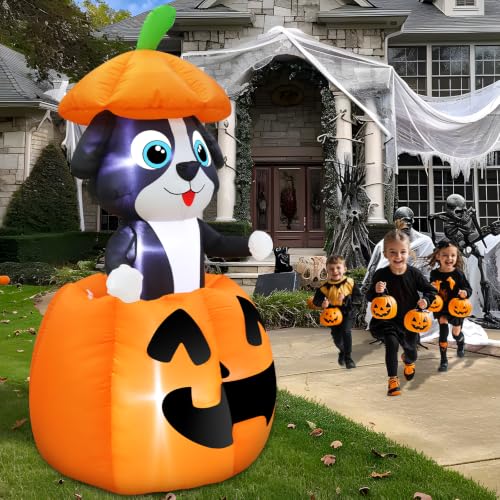 Animated Dog Halloween Inflatable for Yard Display