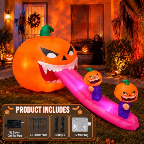 Lighted Blow Up Inflatable Giant Pumpkin for Lawn Events