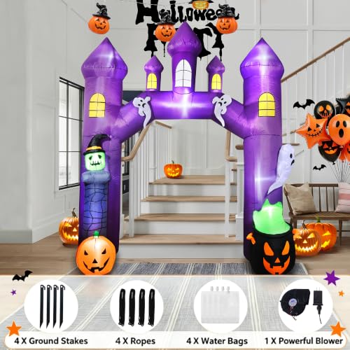10FT Halloween Inflatable Castle Archway Outdoor Entrance