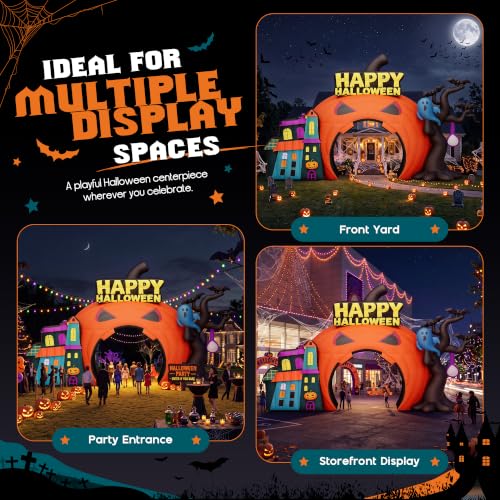 Giant Commercial Halloween Inflatable Pumpkin Arch