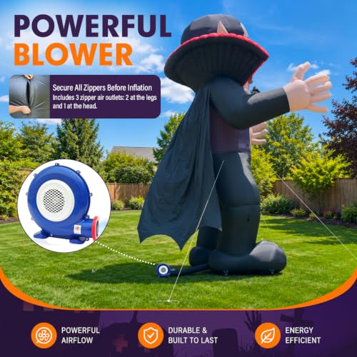 Giant Halloween Inflatable Vampire Outdoor Display for Events