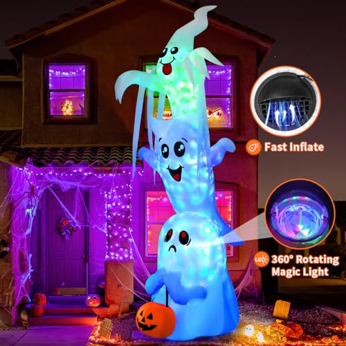 Halloween Inflatable Ghost Display GOOSH 9 Three Ghosts