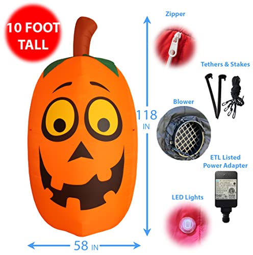 Commercial Halloween Inflatable Decoration Jumbo Giant Tall Halloween Inflatable Pumpkin