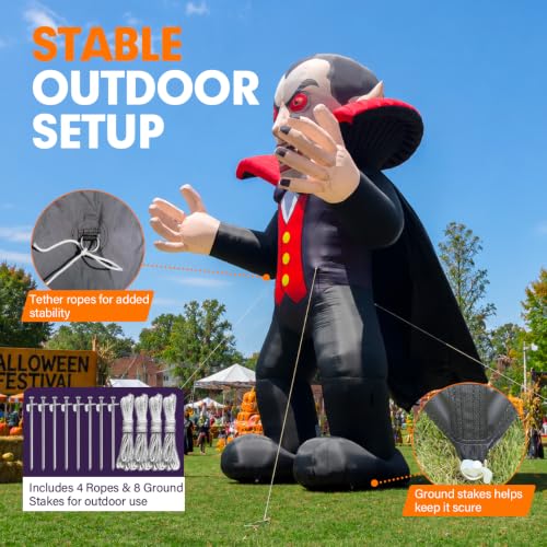 Giant Halloween Inflatable Vampire Outdoor Display for Events
