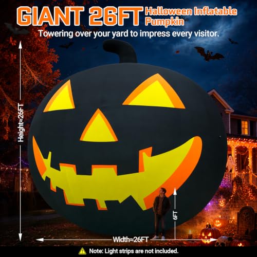 Commercial Giant Inflatable Pumpkin Display for Halloween Events