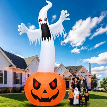 Super Giant Halloween Inflatables Pumpkin Ghost Decoration