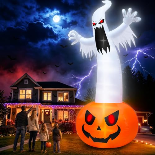Super Giant Halloween Inflatables Pumpkin Ghost Decoration