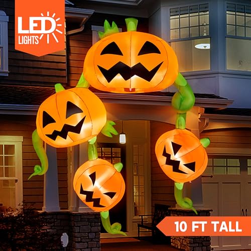 Halloween Inflatable Outdoor Roof Pumpkin Display