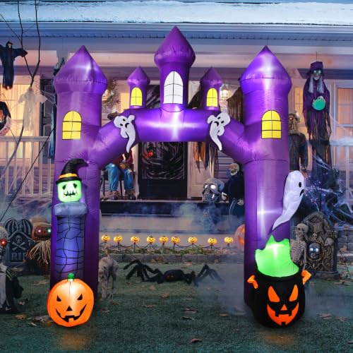 10FT Halloween Inflatable Castle Archway Outdoor Entrance