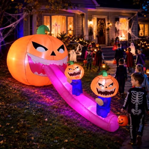 Lighted Blow Up Inflatable Giant Pumpkin for Lawn Events